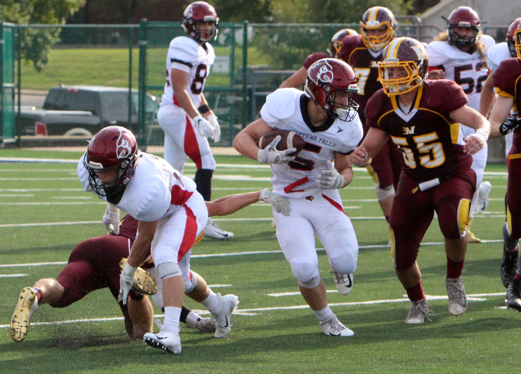 Chi-Hi football at Menomonie 8-31-18